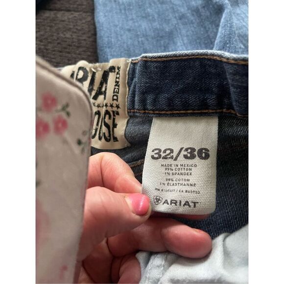 Ariat Denim M3 Loose Mens Blue Dsrk Wash Stackable Straight Leg Jeans Size 32 - Picture 9 of 14